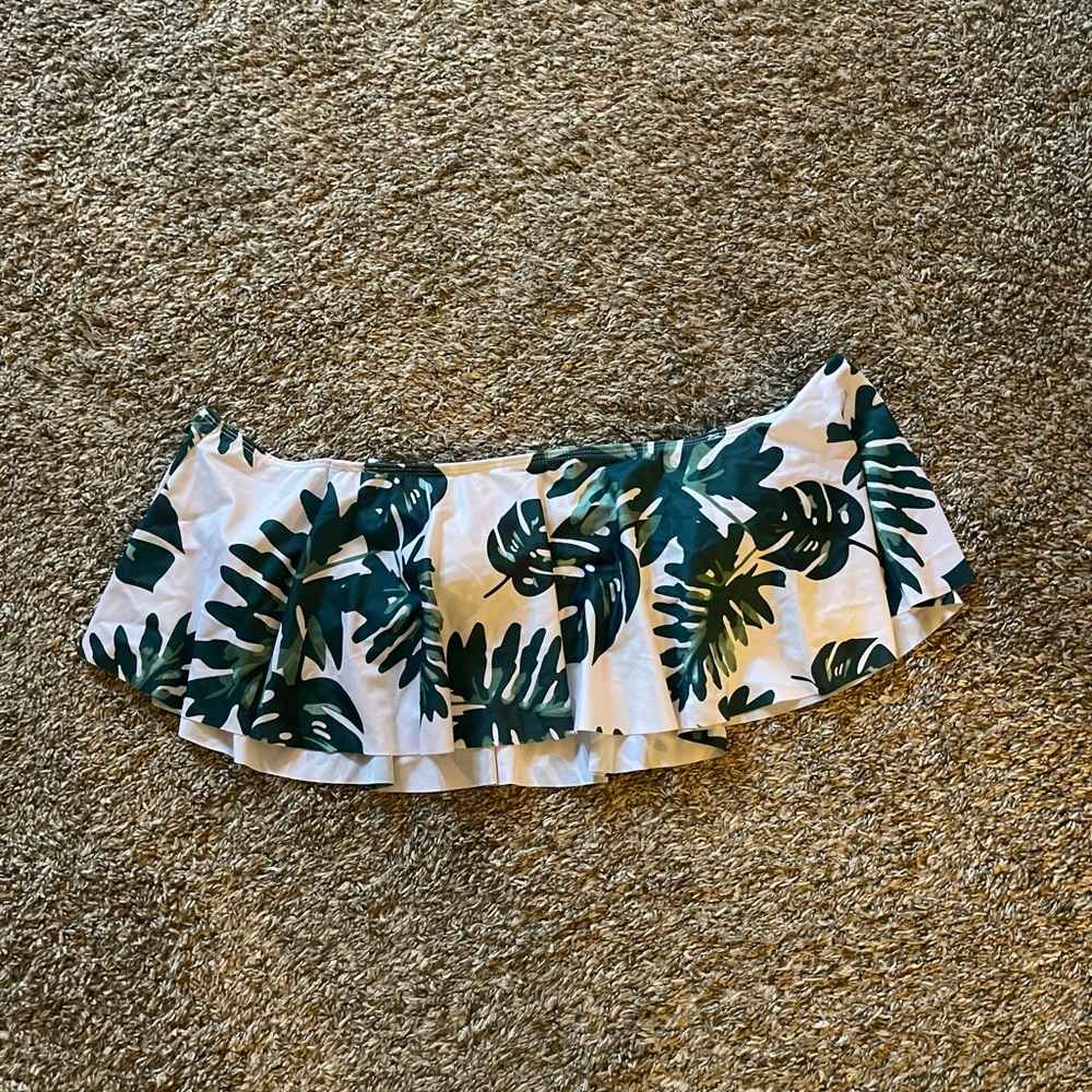 XXL womens floral swim bandeau